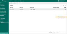 Click the "trash" icon in the domain's row you wish to remove;