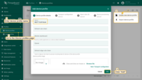 Navigate to the Device profiles page and click on the "+" icon in the device profile table header to open the Add device profile dialog. Use MQTT EoN Node as profile name or any other meaningful value;