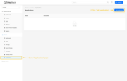 Go to the Applications page and click Add application button.