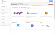 Go to the Integrations page and click on ThingsBoard.
