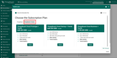 Choose “ThingsBoard + Trendz” and select the most suitable plan for you