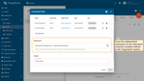 Enter the mathematical expression for the calculation using the variables defined in the "Arguments" section.