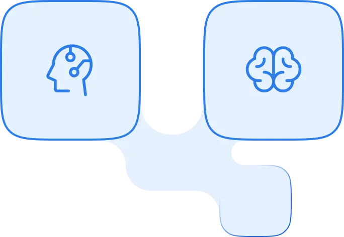 Artificial Intelligence (AI) and Machine Learning (ML) icon