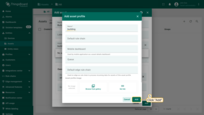 Click the "Add" button to confirm the asset profile creation;