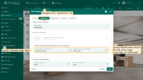 Now, set the previously uploaded office plan image as the background of the widget. Navigate to the "Appearance" tab, and scroll to the "Map provider settings" section. Specify "Selected entity" as the image URL source entity alias, and the "office-plan" as the image URL source entity attribute;