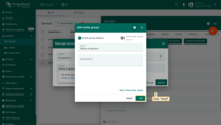 Click "Add" button to confirm creation the device group creation;