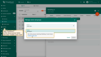Create a new group for "Building A" asset. Input "Building A" as group name, and click "Create a new one!";