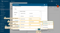 Select the argument type "Attribute", choose the attribute scope, and specify the attribute key. Optionally, set the default value for the attribute. Finally, click "Add";