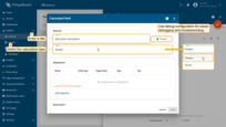 Enter a title for the calculated field, and select the calculation type: Simple or Script.