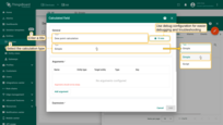 Enter a title for the calculated field, and select the calculation type: Simple or Script.