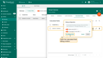 Now open the debug configuration window of the calculated field.