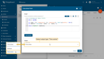 Time series: function must return a JSON object or array with or without a timestamp containing the computed value.