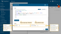 Attribute: function must return a JSON object without timestamp information containing the computed value.