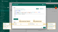 Attribute: function must return a JSON object without timestamp information containing the computed value.