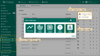 Go to the "Widgets library" page of the "Resources" section. Click the "plus" icon in the upper right corner of the window, and select the "Create new widget" option. Then, select widget type - "Static widget";