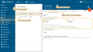 Step 1. Specify custom MQTT device topic filter for the Device profile.