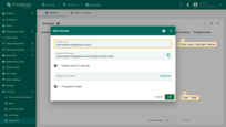 Enter valid domain name in the "Domain name" field and click "Add" button;