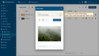Enter a new name and click the "Save" icon to change the image name;