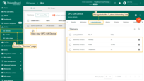 Navigate to the "<b>Devices</b>" page of the "<b>Entities</b>" section of your <b>ThingsBoard</b> instance, and click on the OPC-UA Device row in the table to open device details. Navigate to the "<b>Latest telemetry</b>" tab. You must see incoming data.