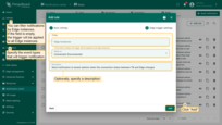The trigger filter allows you to filter notifications by Edge instances. You may also select the event types that will trigger notification: connected, disconnected. Click "Add".;