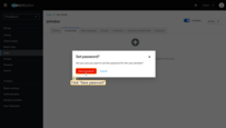 Confirm the set password by clicking the "Save password";