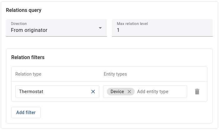 Configuration: Relations query example image