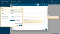 "Execute RPC" action will send a command to the target device to get the value. The value is resolved once during the creation of the widget.