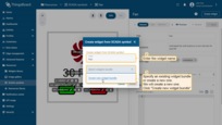 In the new window, enter the name of the future widget and specify an existing widget bundle or create a new one. We will create a new one. Enter the desired name for it and click "Create new widget bundle";