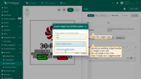 In the new window, enter the name of the future widget and specify an existing widget bundle or create a new one. We will create a new one. Enter the desired name for it and click "Create new widget bundle";
