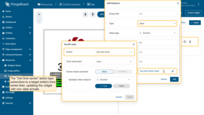 The "Get time series" action type subscribes to a target entity's time series field, updating the widget with new data arrivals.