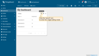 In the root dashboard state, enter widget Edit mode by clicking the “pencil” icon in the upper right corner;