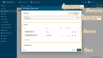In the "Tables" widgets bundle select the "Entities table" widget. Navigate to the "Entity alias" tab. Specify the "Entity name" alias in the "Entity alias" field and "temperature" data key in the "Columns" section. Click "Add";
