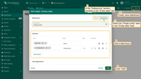 In the "Tables" widgets bundle select the "Entities table" widget. Navigate to the "Entity alias" tab. Specify the "Single entity" alias in the "Entity alias" field and "temperature" data key in the "Columns" section. Click "Add";