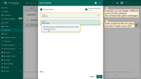 If desired, you can assign a different owner for this customer. We will leave this option unchanged. Enter a name for the new group and click "Create a new one!";