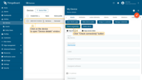 Open "Device details" window and click the "Check connectivity" button;