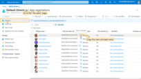 Select microsoft user and copy user principal name.