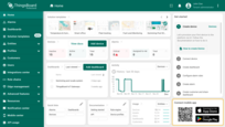 Log into your ThingsBoard account and navigate to the "Home" page. You will find the QR code for connecting the mobile app in the bottom right corner;