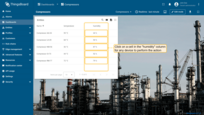 Click on a cell in the "humidity" column for any device to perform an action;