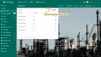Perform the actions of adding a new device by clicking the "Add device" action button at the top of the widget;