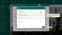 Select the "Entity from dashboard state" from the "Filter type" field and click "Add";