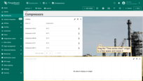 Drag the "Time series chart" widget to a free space and resize it.
