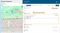 The "Point as an anchor" feature allows you to navigate through data points based on a condition specified in the function. This makes it easier to sift through information according to specific criteria.