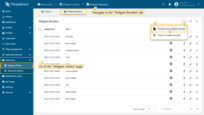 Navigate to the "Widgets bundle" page using the main menu on the left. Click the "+" icon in the upper right corner of the screen, and select the "Create new widgets bundle" option from the drop-down menu;