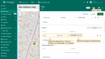 Select the entity that will be represented as a polygon. This can be a device, entity alias, or function. Define the key with the coordinates of the polygon. ThingsBoard will use the "perimeter" key by default to read the polygon coordinates from the entity's attributes. If you use a different key, update it accordingly. Click "Apply".