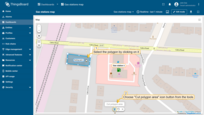 Select the polygon by clicking on it, then choose "Cut polygon area" from the tools at the bottom.