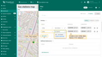 In the "Overlays" section, under the "Marker" tab, create a new entity alias as the data source. Name it "EV stations".