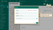 Since we'll be creating entities of the type "EV station", set the filter type to "Asset type" and specify the type as "EV station". Apply changes.