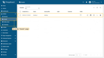 Go to the "Assets" page — here you'll find your newly created asset, "Building A".
