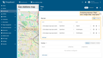 The first step in configuring the map widget is selecting the map type. ThingsBoard offers several map widgets, including Image Map, which allows you to use a custom background image as the map. You can also configure map layers, enabling flexible switching between different map styles — such as satellite, hybrid, or custom layers — directly within the widget, with just a few clicks.