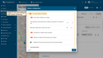 To enable clustering for map markers, check the corresponding option and configure the necessary settings.